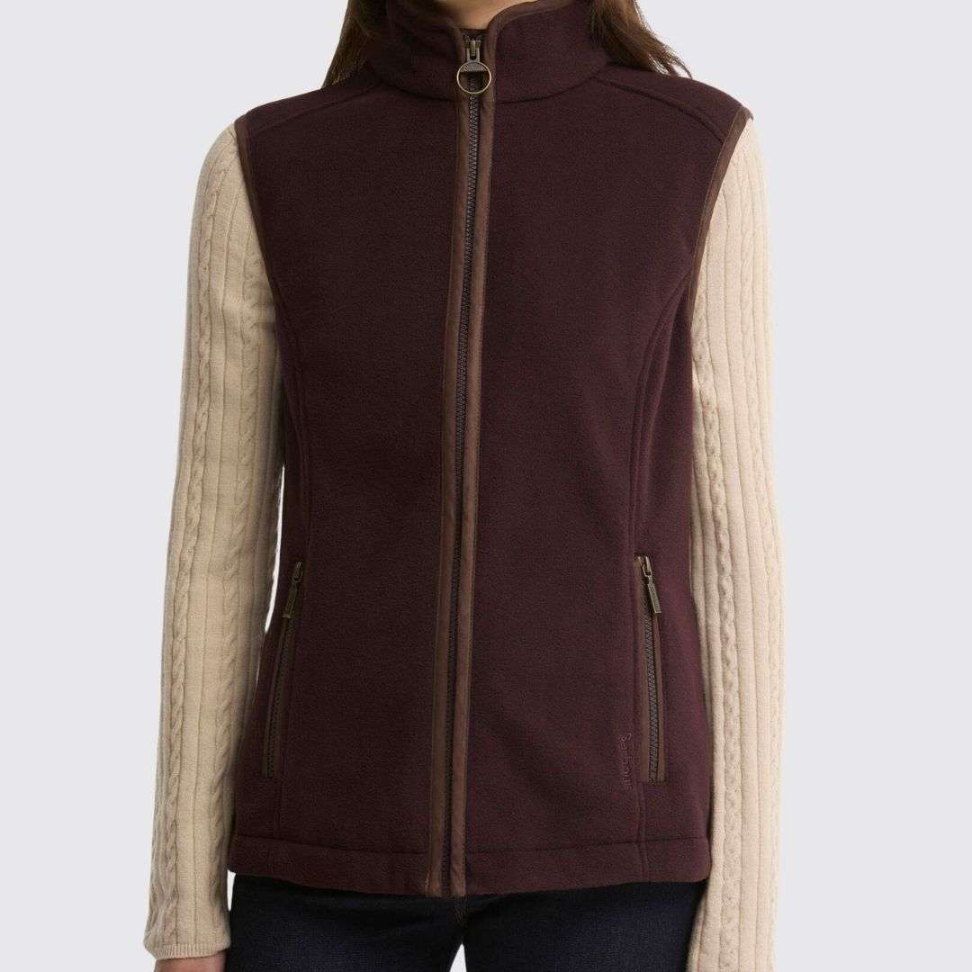 Barbour Women's Country Colton Fleece Gilet in Fig
