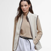 Barbour Women's Country Colton Fleece Gilet in Pearl