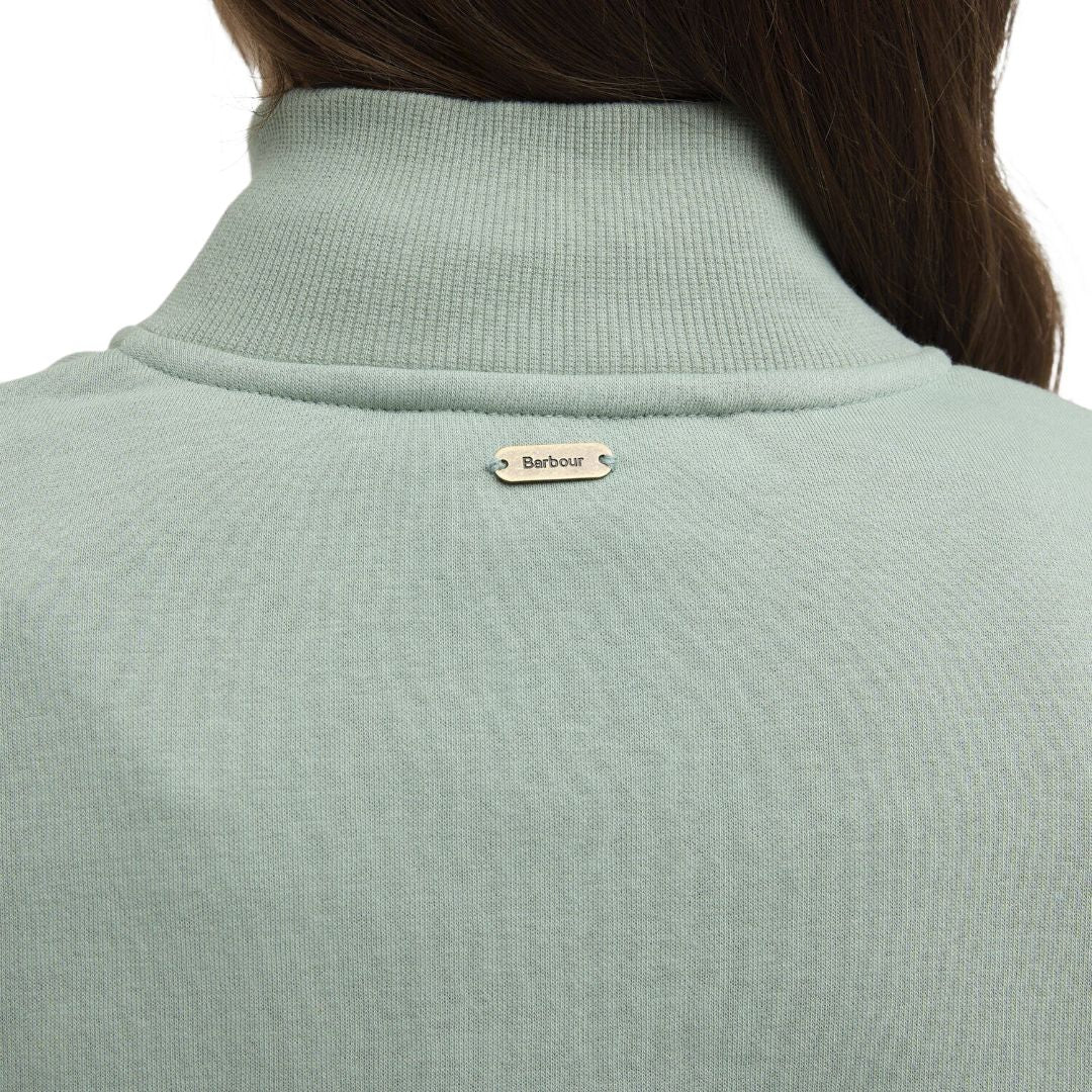 Barbour Women's Cynthia Half Zip Jumper in Blue Sage