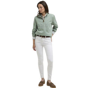 Barbour Women's Cynthia Half Zip Jumper in Blue Sage