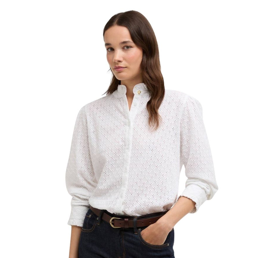 Barbour Women's Cynthia Long-Sleeved Shirt in White