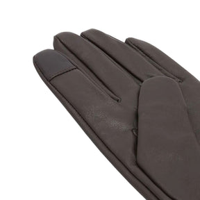 Barbour Women's Deanna Leather Gloves in Brown and Camel