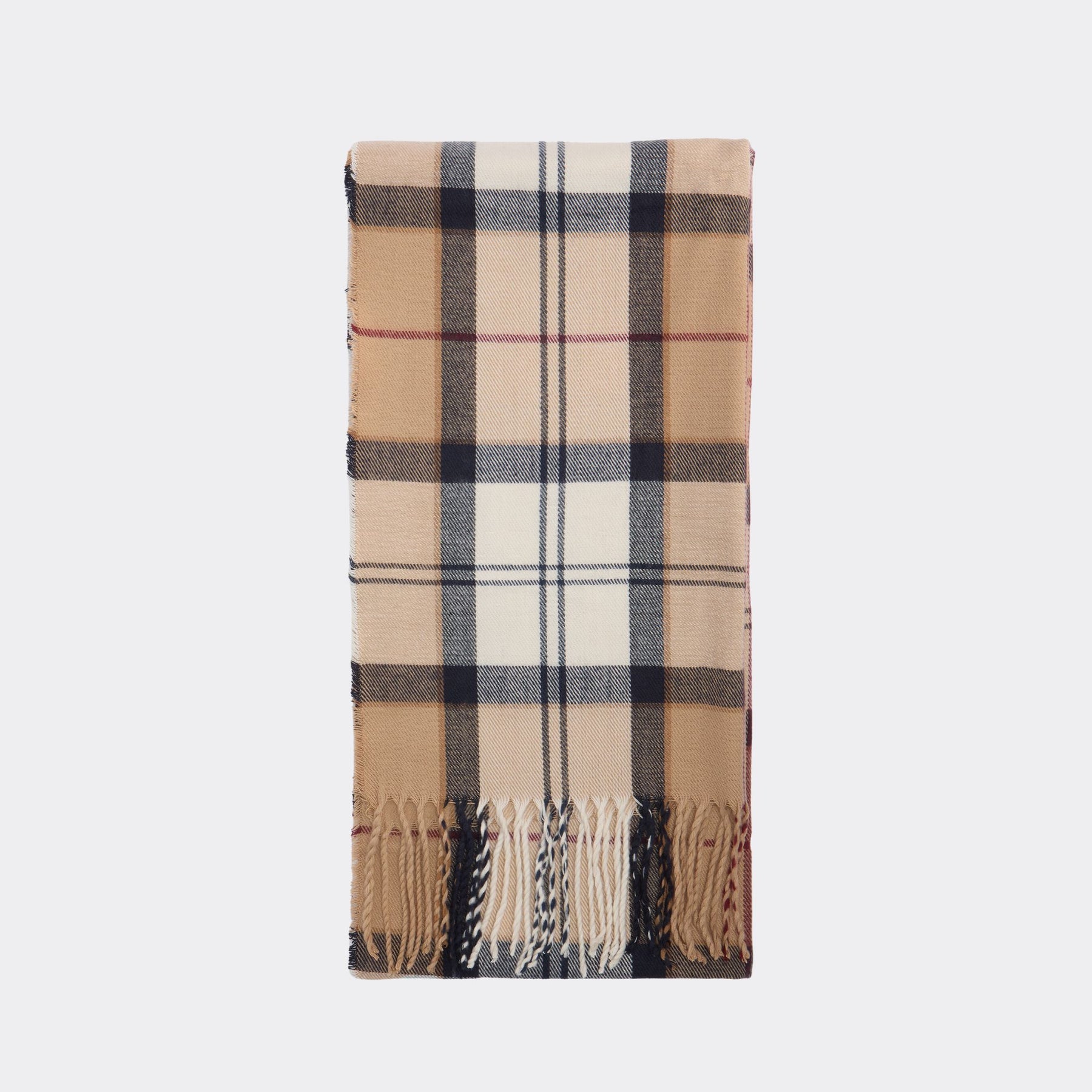 Barbour Women's Dover Beanie & Hailes Scarf Gift Set in Hessian Tartan
