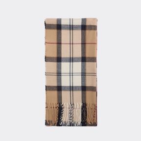 Barbour Women's Dover Beanie & Hailes Scarf Gift Set in Hessian Tartan