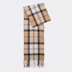 Barbour Women's Dover Beanie & Hailes Scarf Gift Set in Hessian Tartan