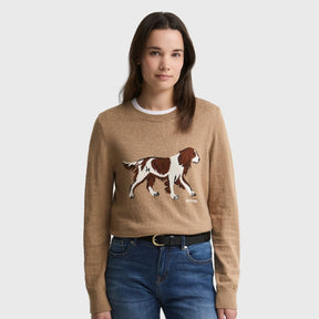Barbour Women's Fareham Knit Jumper in Warm Trench