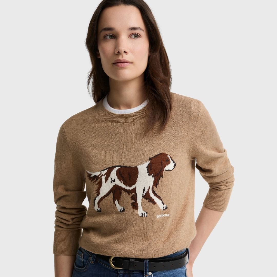 Barbour Women's Fareham Knit Jumper in Warm Trench