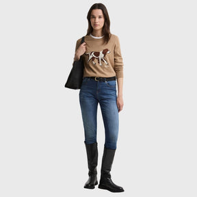 Barbour Women's Fareham Knit Jumper in Warm Trench