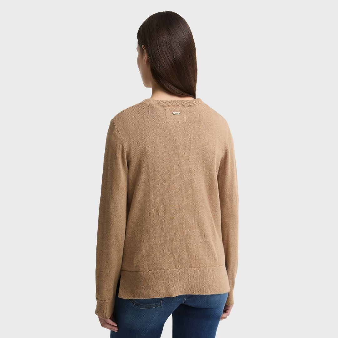 Barbour Women's Fareham Knit Jumper in Warm Trench