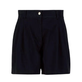 Barbour Women's Fern Pleated Shorts in Navy
