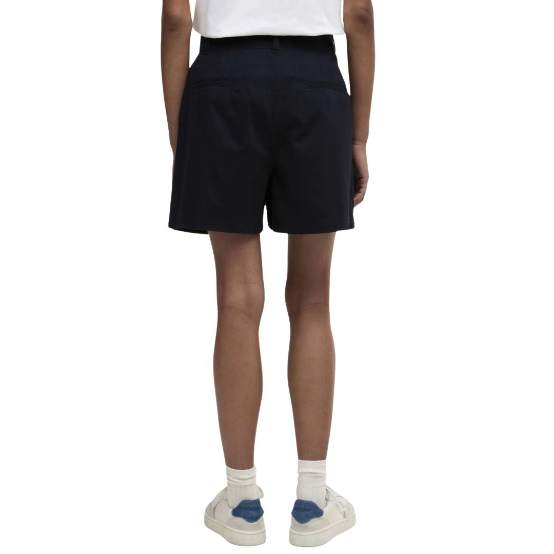 Barbour Women's Fern Pleated Shorts in Navy