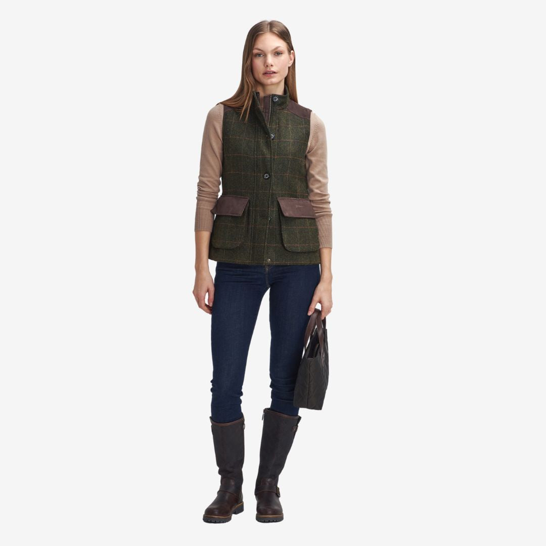 Barbour Women s Glades Wool Gilet in Spiced Pumpkin