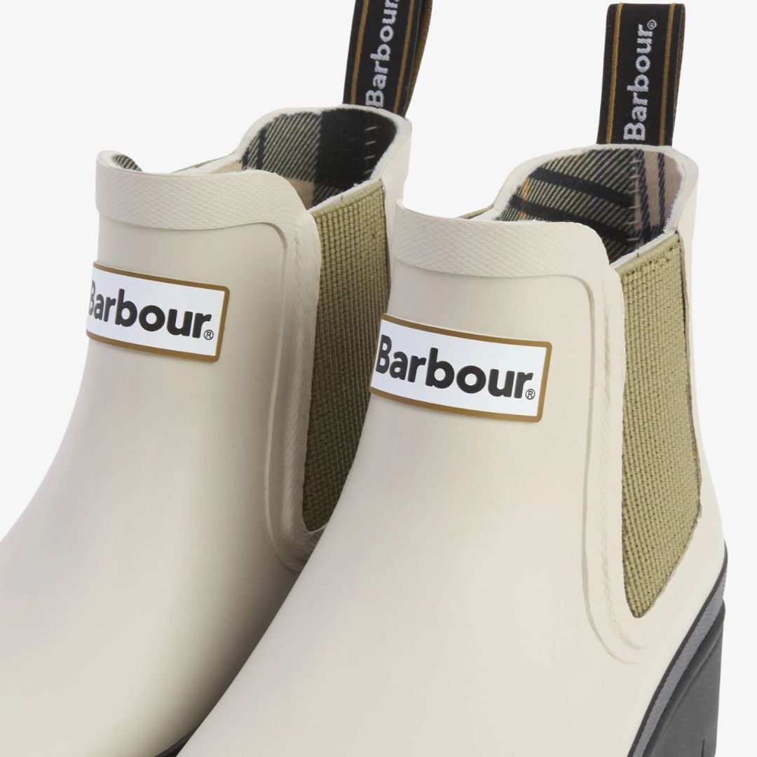Barbour Women's Halton Chelsea Ankle Wellington Boots in Oak Olive