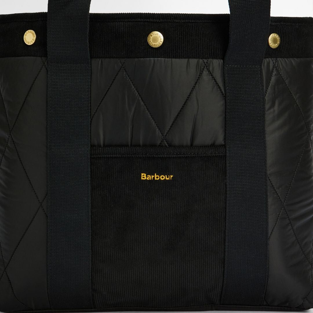 Barbour Women's Healy Tote Bag in Black/Ancient