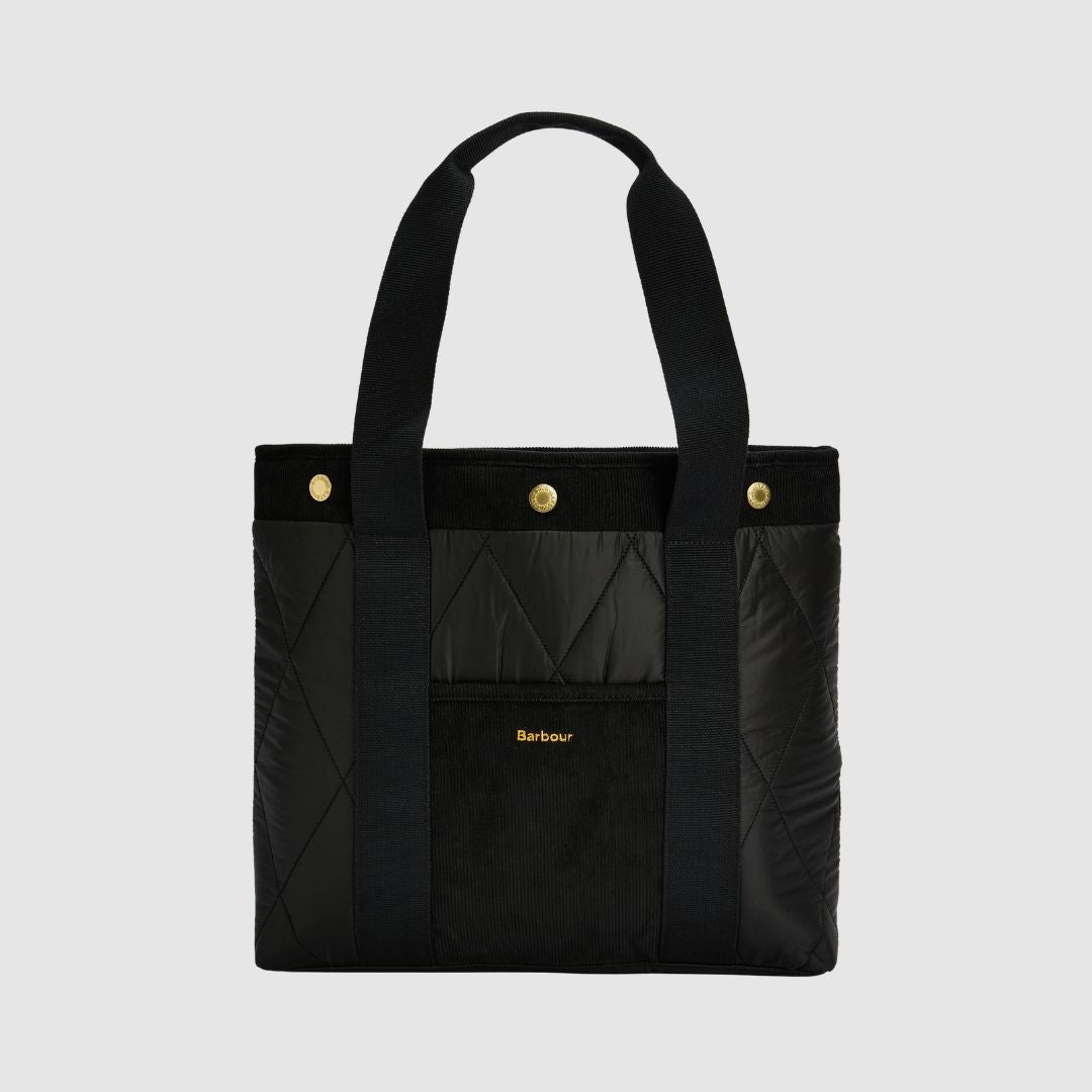 Barbour Women's Healy Tote Bag in Black/Ancient