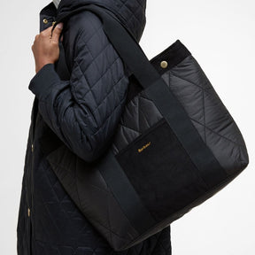 Barbour Women's Healy Tote Bag in Black/Ancient