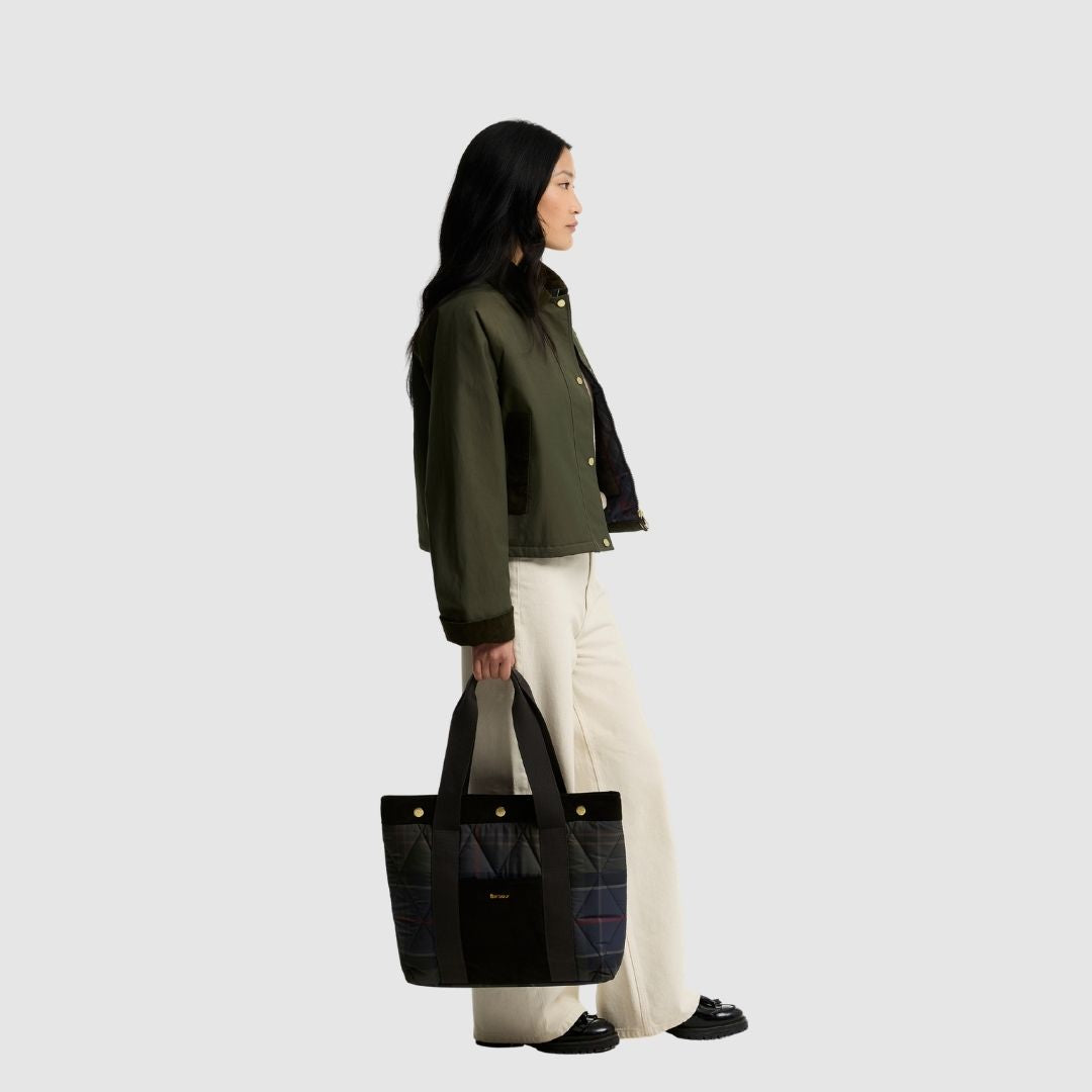 Barbour Women's Healy Tote Bag in Shadow Tartan