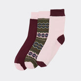 Barbour Women's Helen Fair Isle Gift Set in Olive