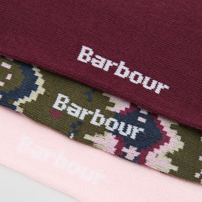 Barbour Women's Helen Fair Isle Gift Set in Olive