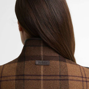 Barbour Women's Judith Wool Cape in Shadow Tartan