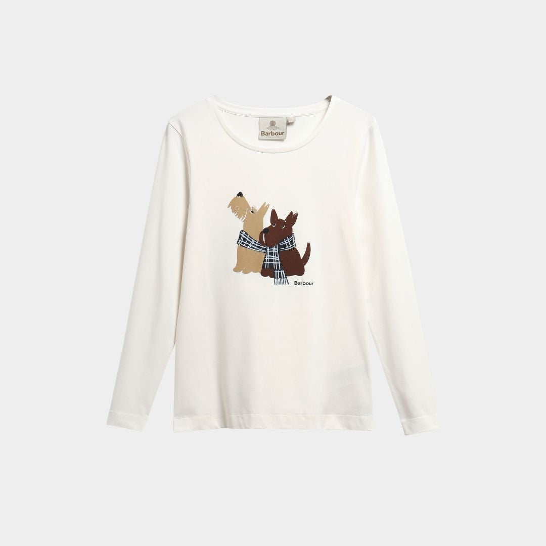 Barbour Women's Lossie Long-Sleeved T-Shirt in Cloud