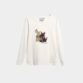 Barbour Women's Lossie Long-Sleeved T-Shirt in Cloud