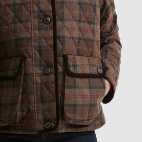 Barbour Women's Louden Quilted Jacket in Muted Tartan