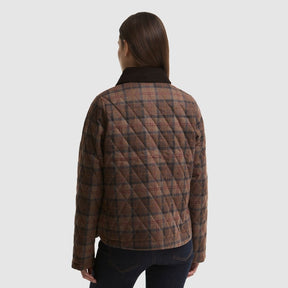 Barbour Women's Louden Quilted Jacket in Muted Tartan