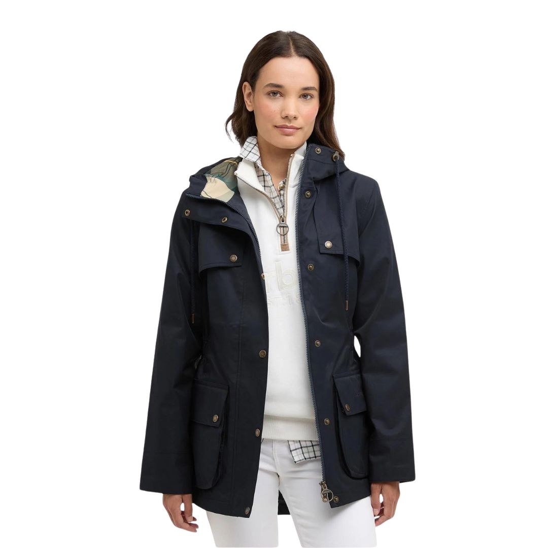 Barbour Women's Maple Waterproof Jacket in Dark Navy