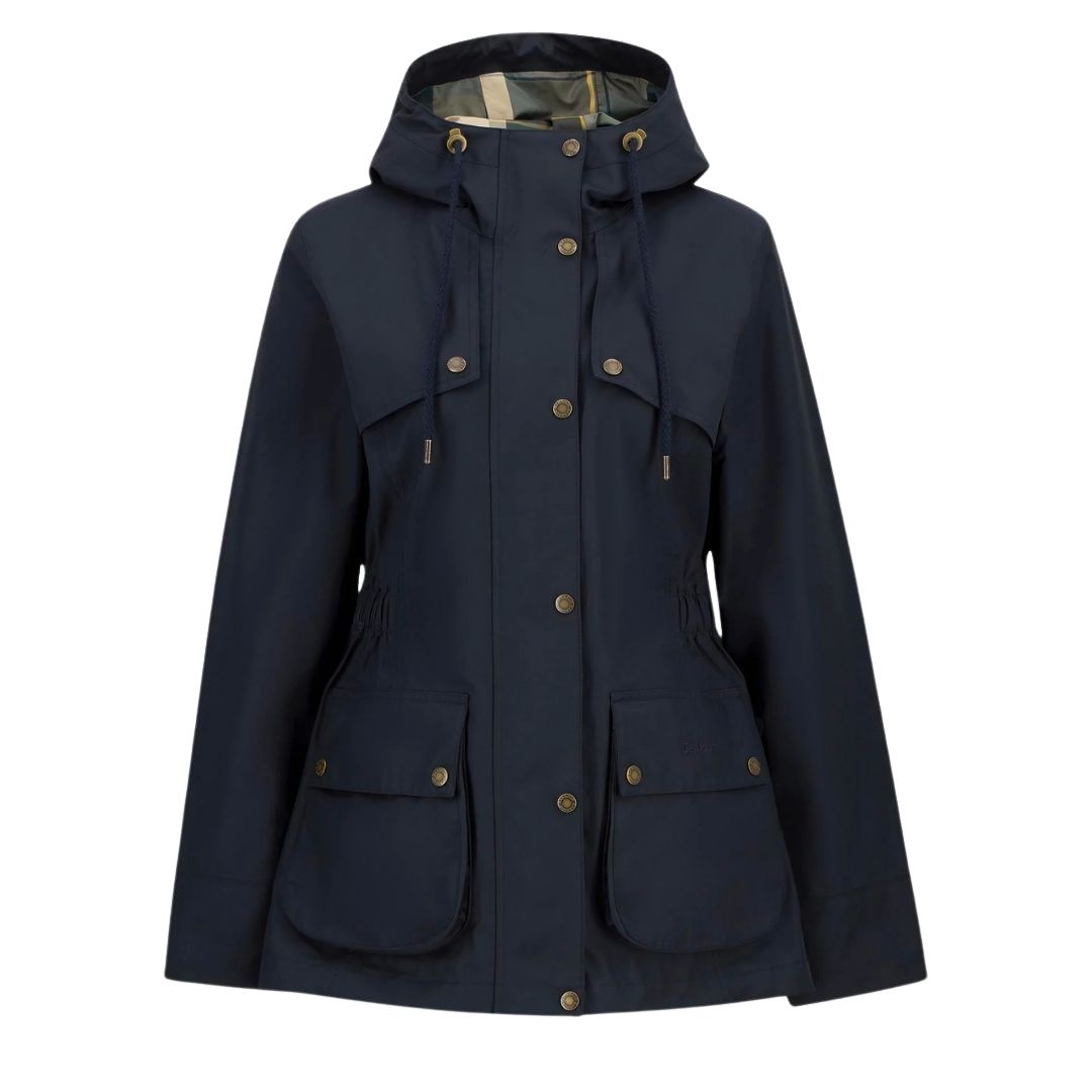 Barbour Women's Maple Waterproof Jacket in Dark Navy