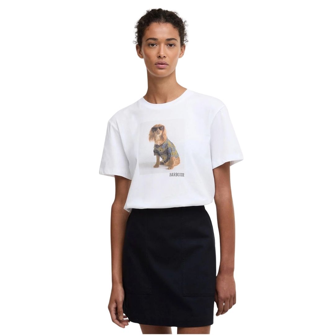 Barbour Women's Marine T-shirt in White