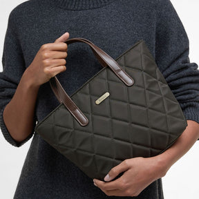 Barbour Women's Mini Quilted Tote Bag in Olive