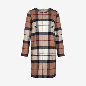 Barbour Women's Nancy Tartan Mini Dress in Hessian Tartan