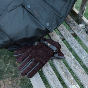 Barbour Women's Nelson Leather Gloves in Brown
