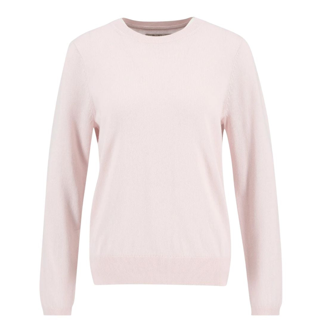 Barbour Women's Oakley Knit Crew Neck Jumper in Pink