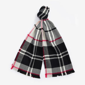 Barbour Women's Pendle Beanie & Blair Scarf Gift Set in Hot Pink Monochrome