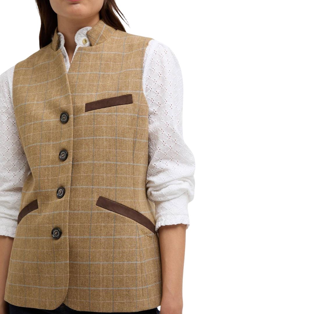 Barbour Women's Petunia Tailored Gilet in Soft Blue