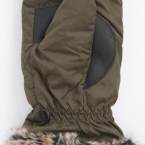 Barbour Women's Primrose Waterproof Mittens in Olive