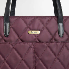 Barbour Women's Quilted Tote Bag in Fig
