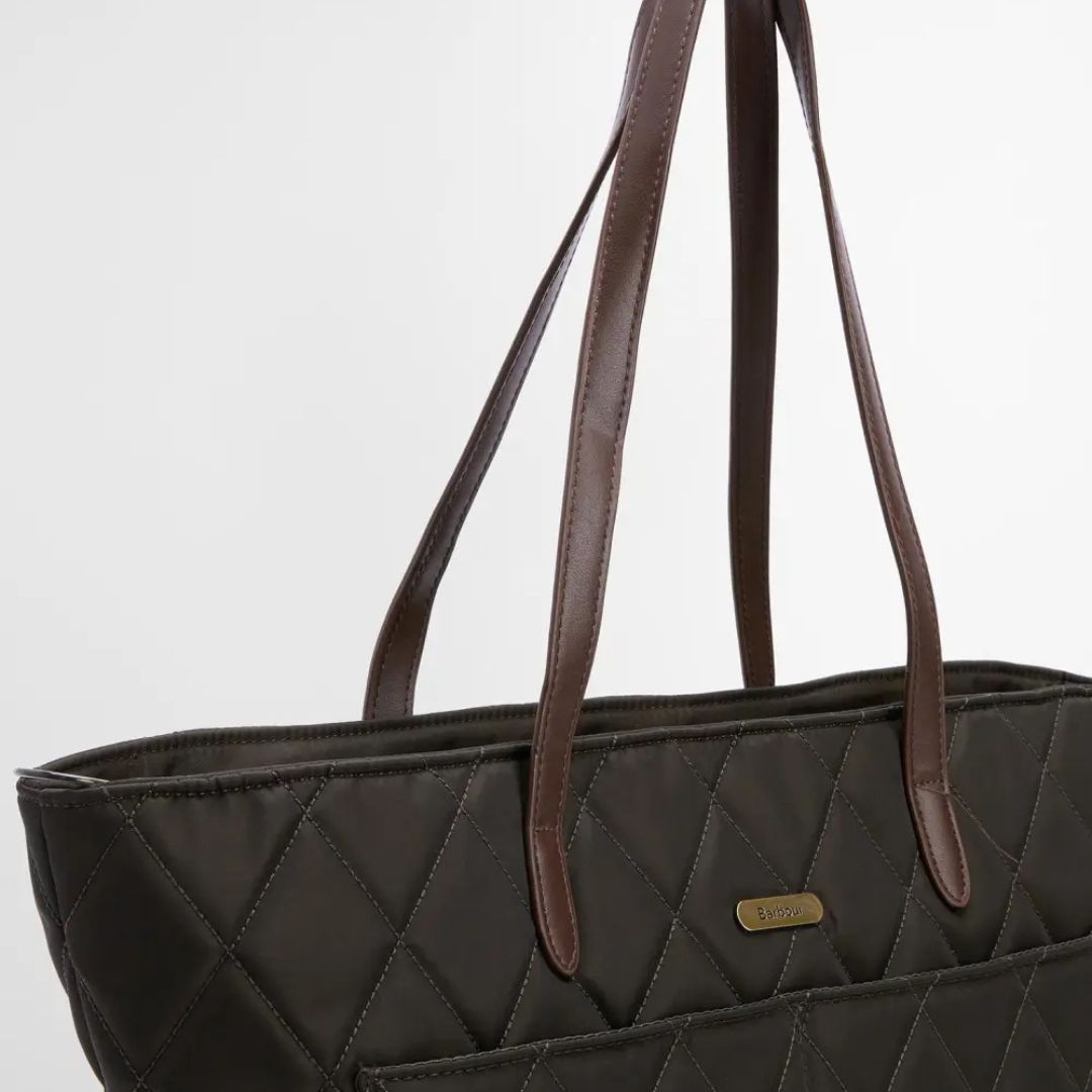 Barbour Women's Quilted Tote Bag in Olive