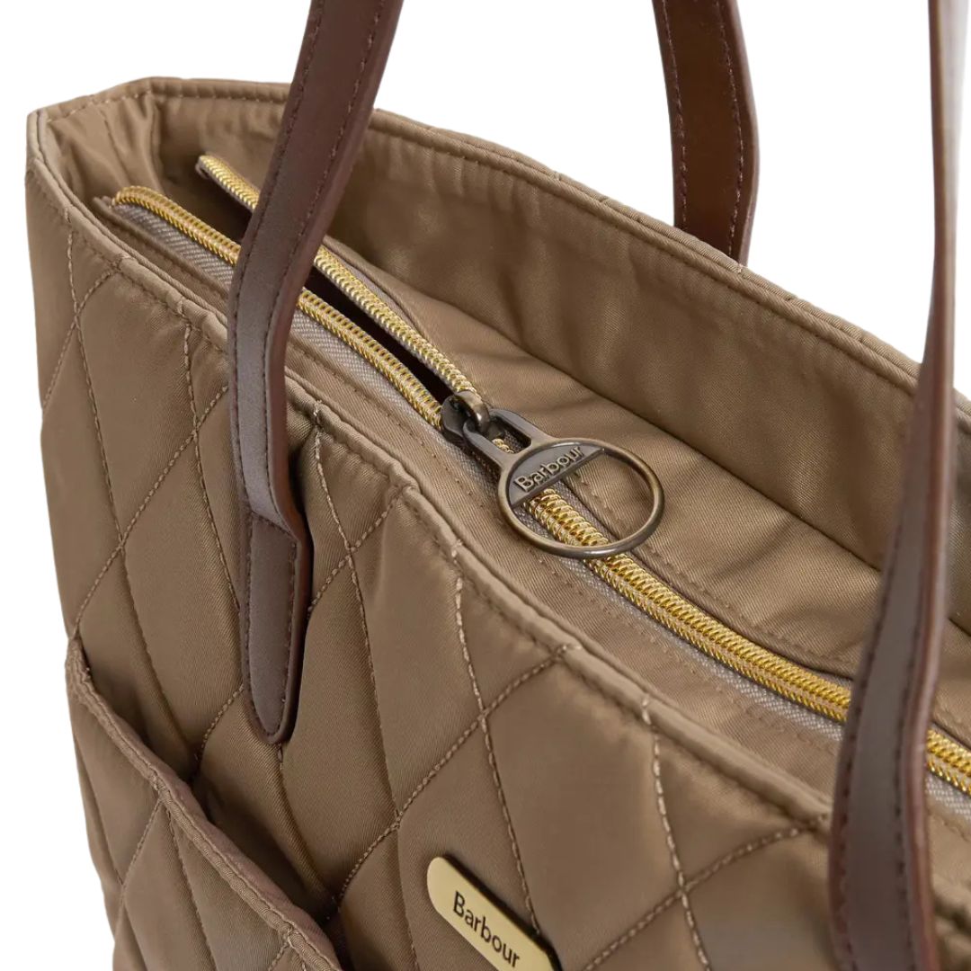 Barbour Women's Quilted Tote Bag in Sand
