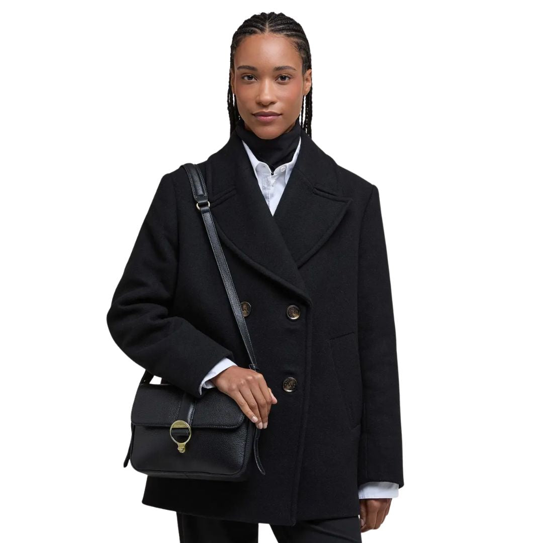 Barbour Women's Rosa Leather Crossbody Bag in Black