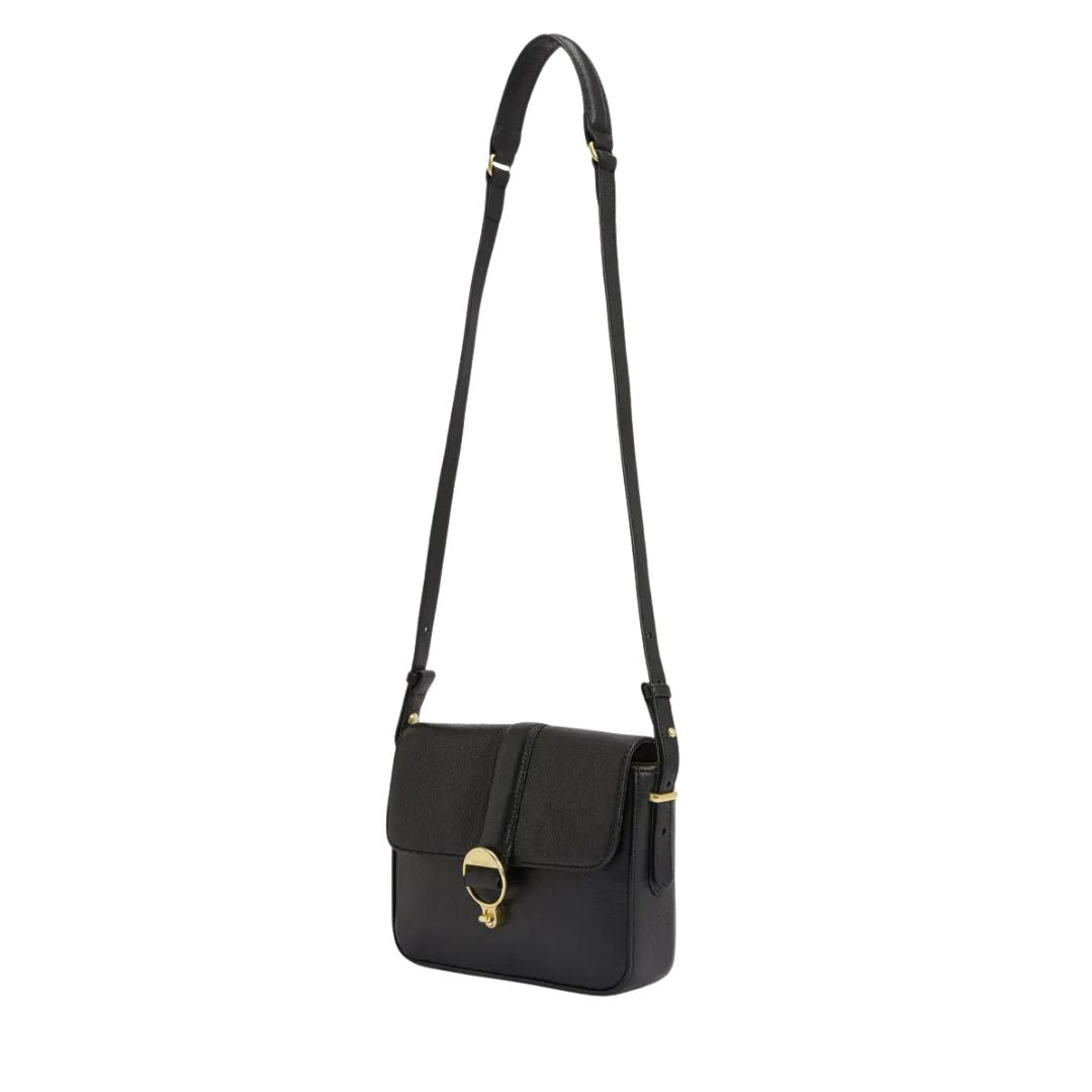 Barbour Women's Rosa Leather Crossbody Bag in Black
