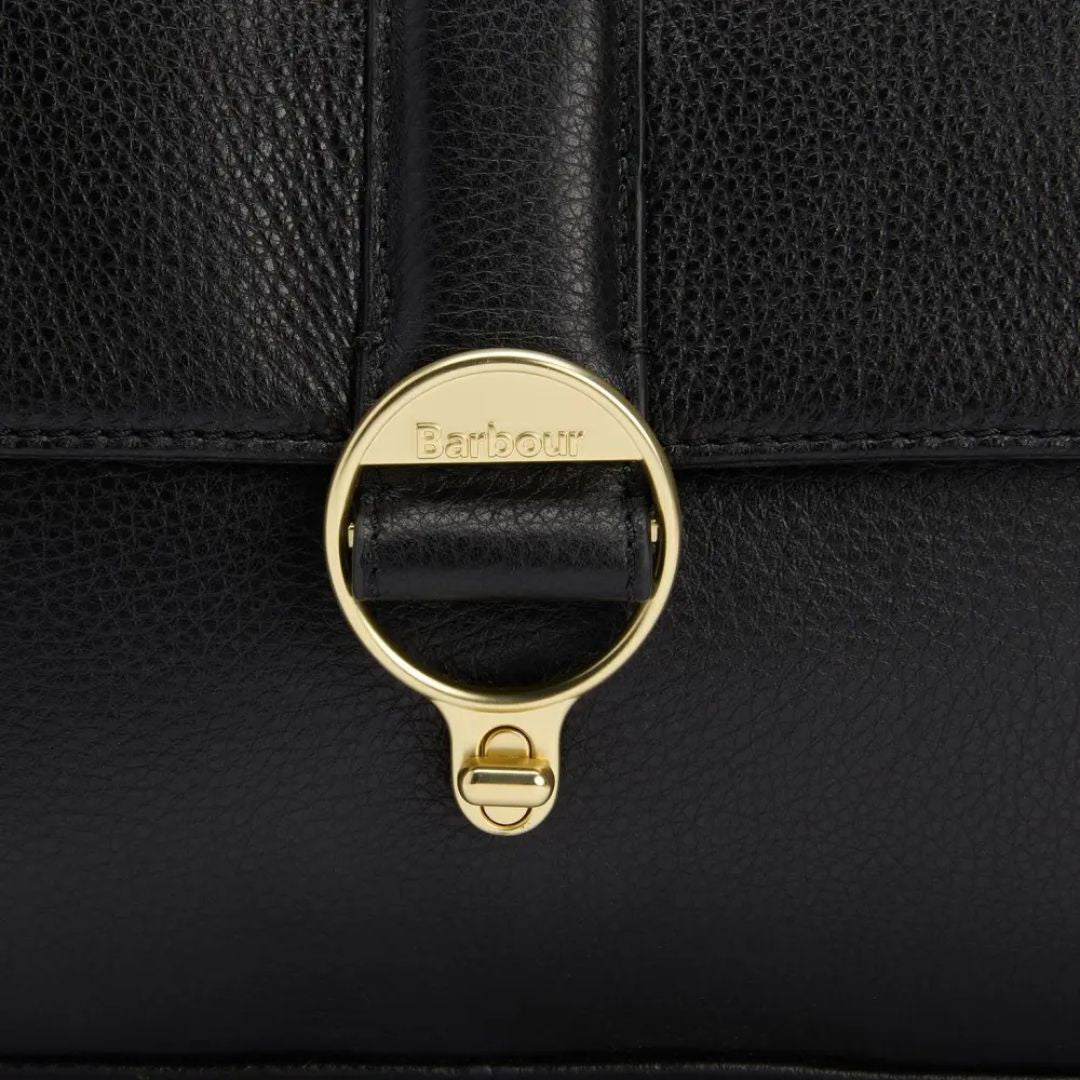 Barbour Women's Rosa Leather Crossbody Bag in Black