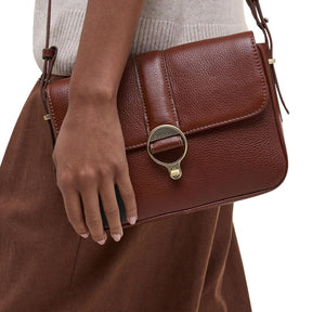 Barbour Women's Rosa Leather Crossbody Bag in Brown