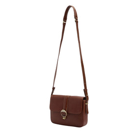 Barbour Women's Rosa Leather Crossbody Bag in Brown
