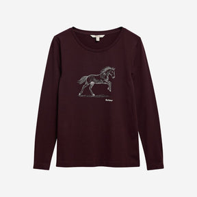 Barbour Women's Rosamund Long-Sleeved T-Shirt in Fig