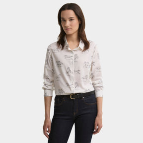 Barbour Women's Safari Shirt in Multi Horse