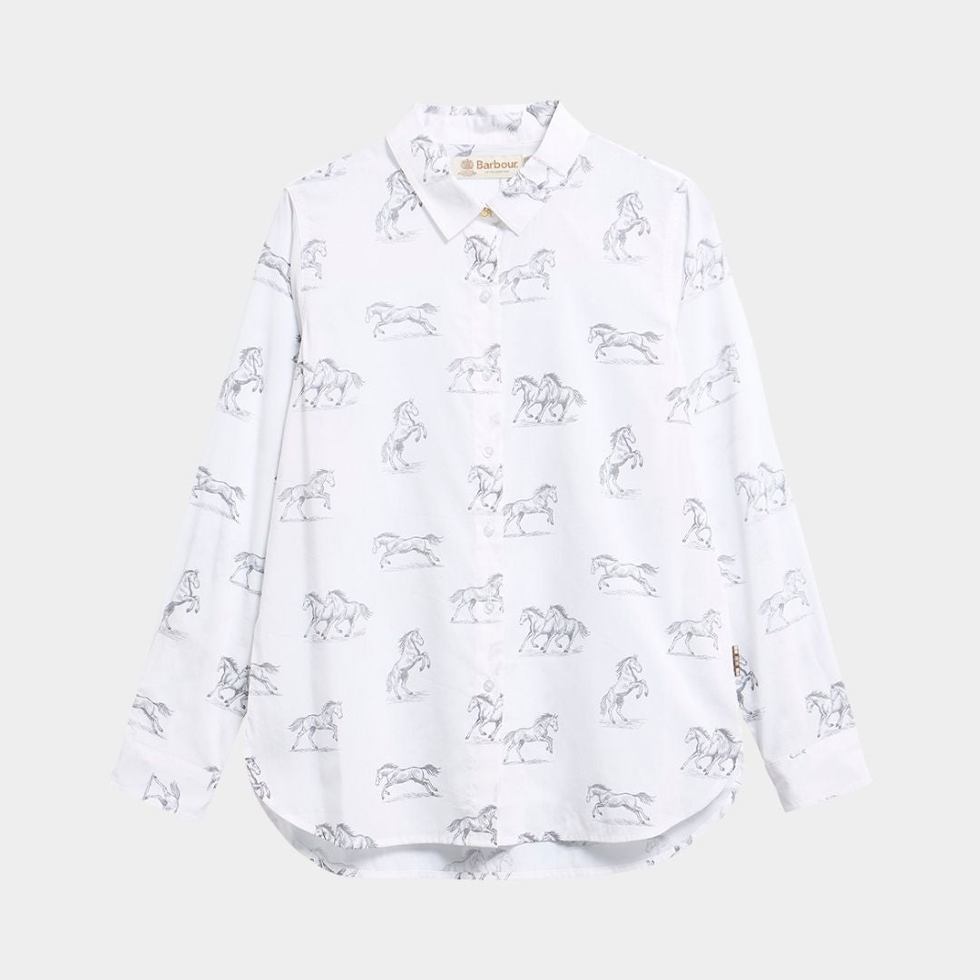 Barbour Women's Safari Shirt in Multi Horse