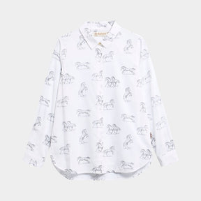 Barbour Women's Safari Shirt in Multi Horse